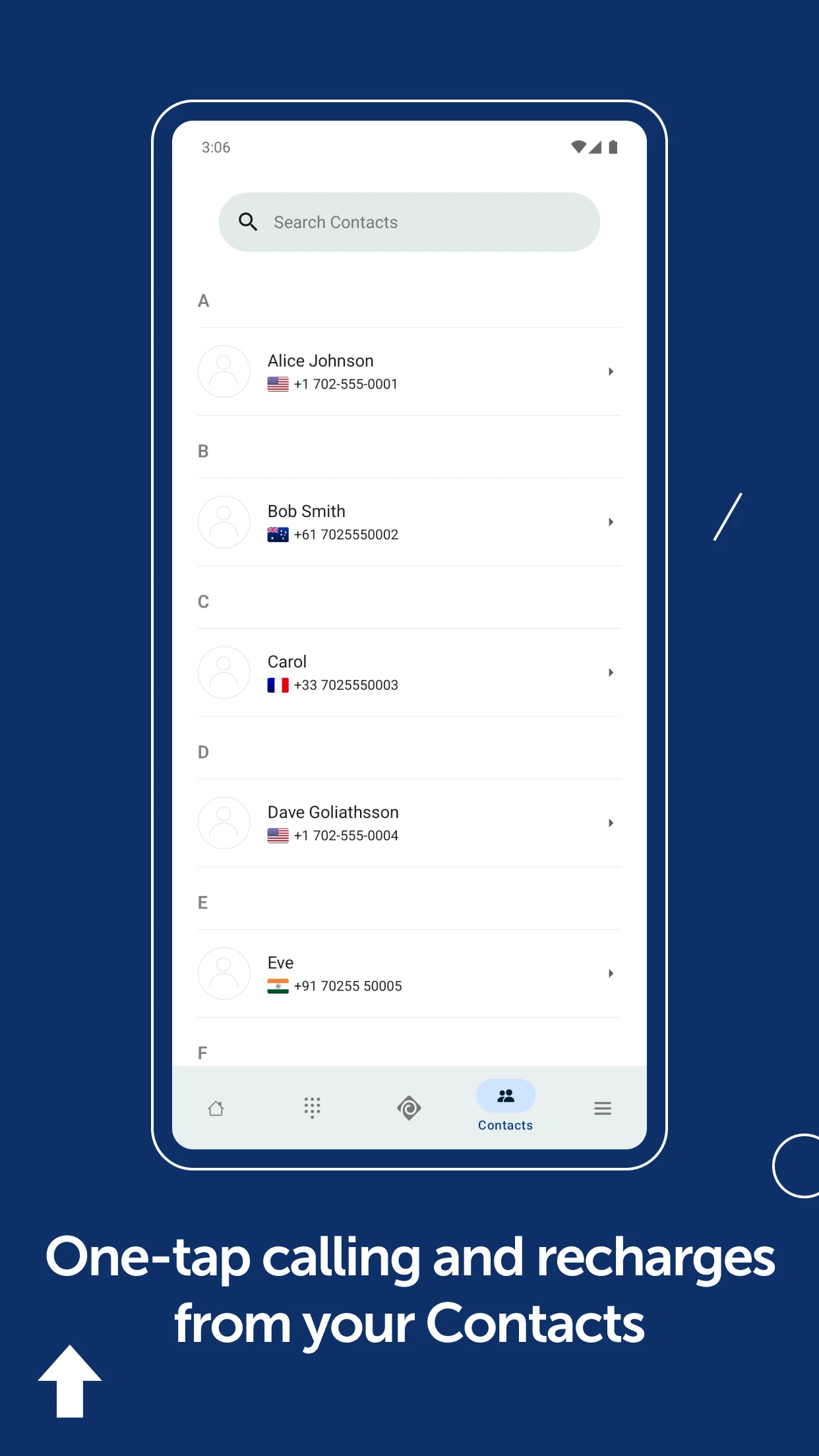 PhoneClub International Calls screenshot