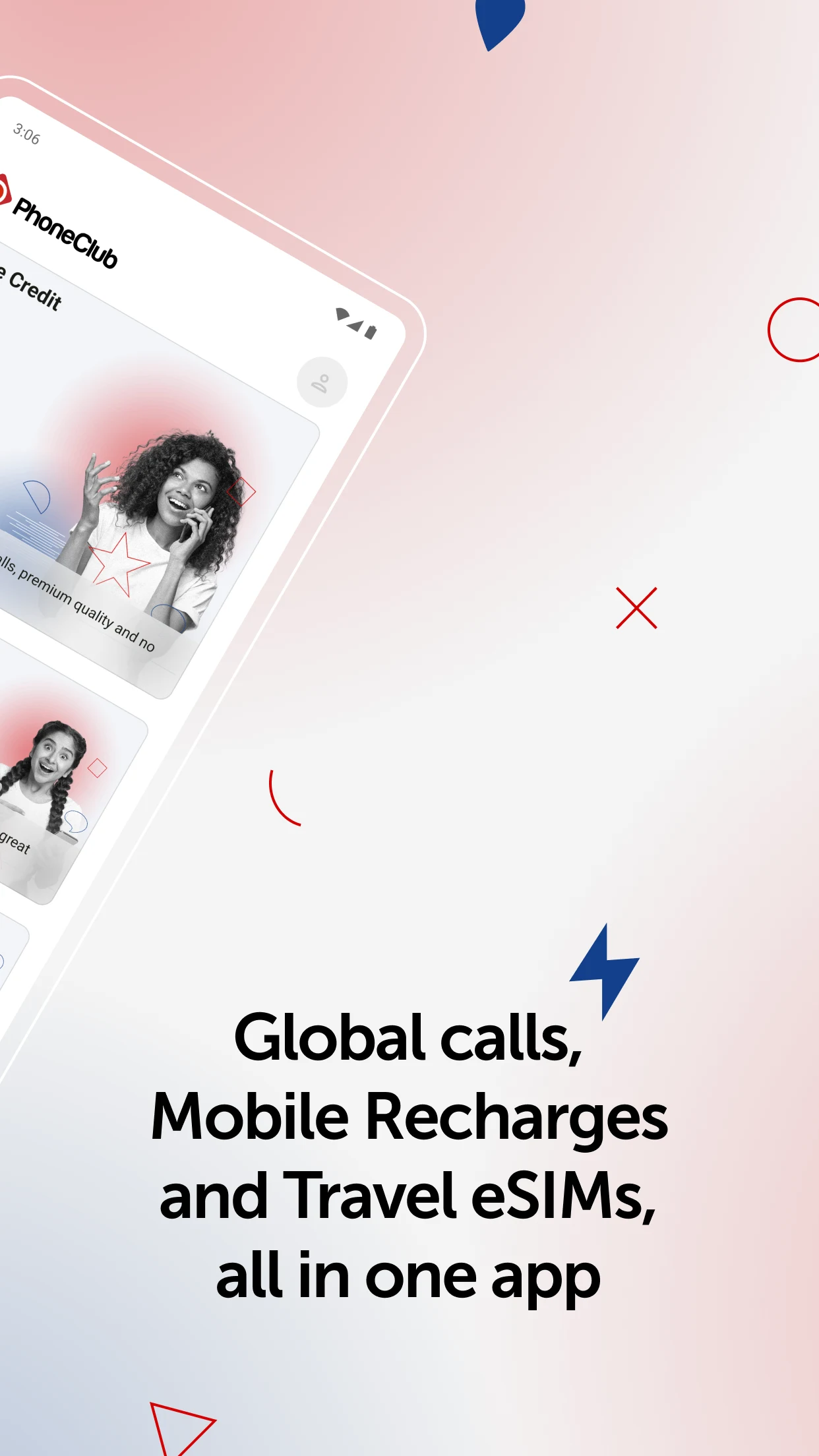 PhoneClub International Calls screenshot
